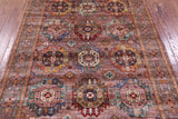Turkmen Ersari Hand Knotted Wool Rug - 5' 1" X 6' 9" - Golden Nile