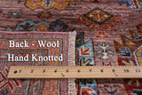 Turkmen Ersari Hand Knotted Wool Rug - 5' 1" X 6' 9" - Golden Nile