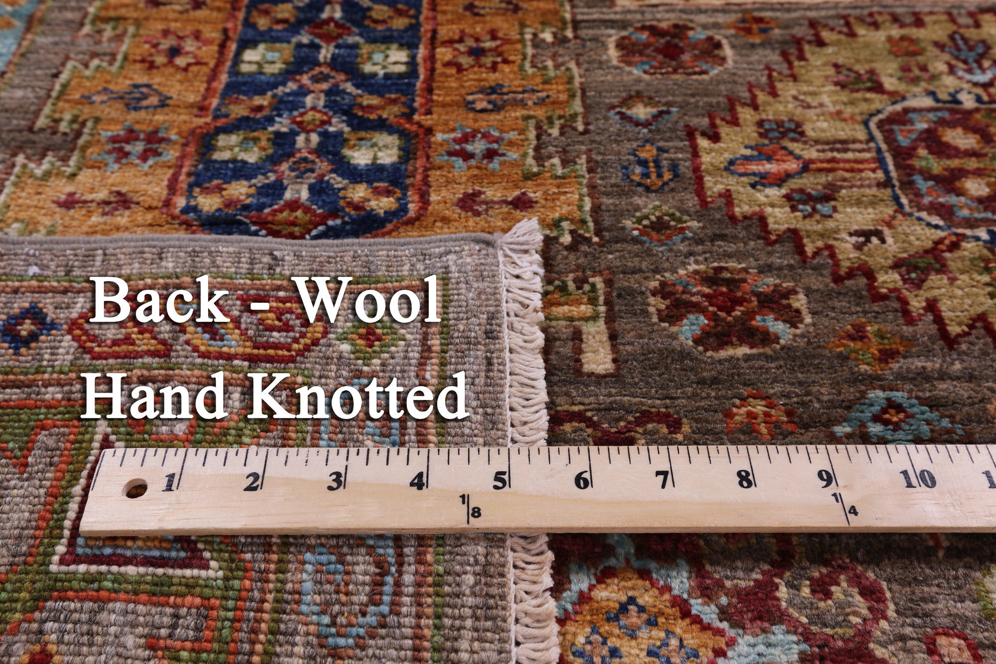 Turkmen Ersari Handmade Wool Rug - 4' 9" X 6' 7" - Golden Nile