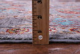 Grey Turkmen Ersari Hand Knotted Wool Rug - 5' 1" X 6' 9" - Golden Nile