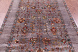 Peshawar Hand Knotted Wool Rug - 4' 10" X 6' 8" - Golden Nile