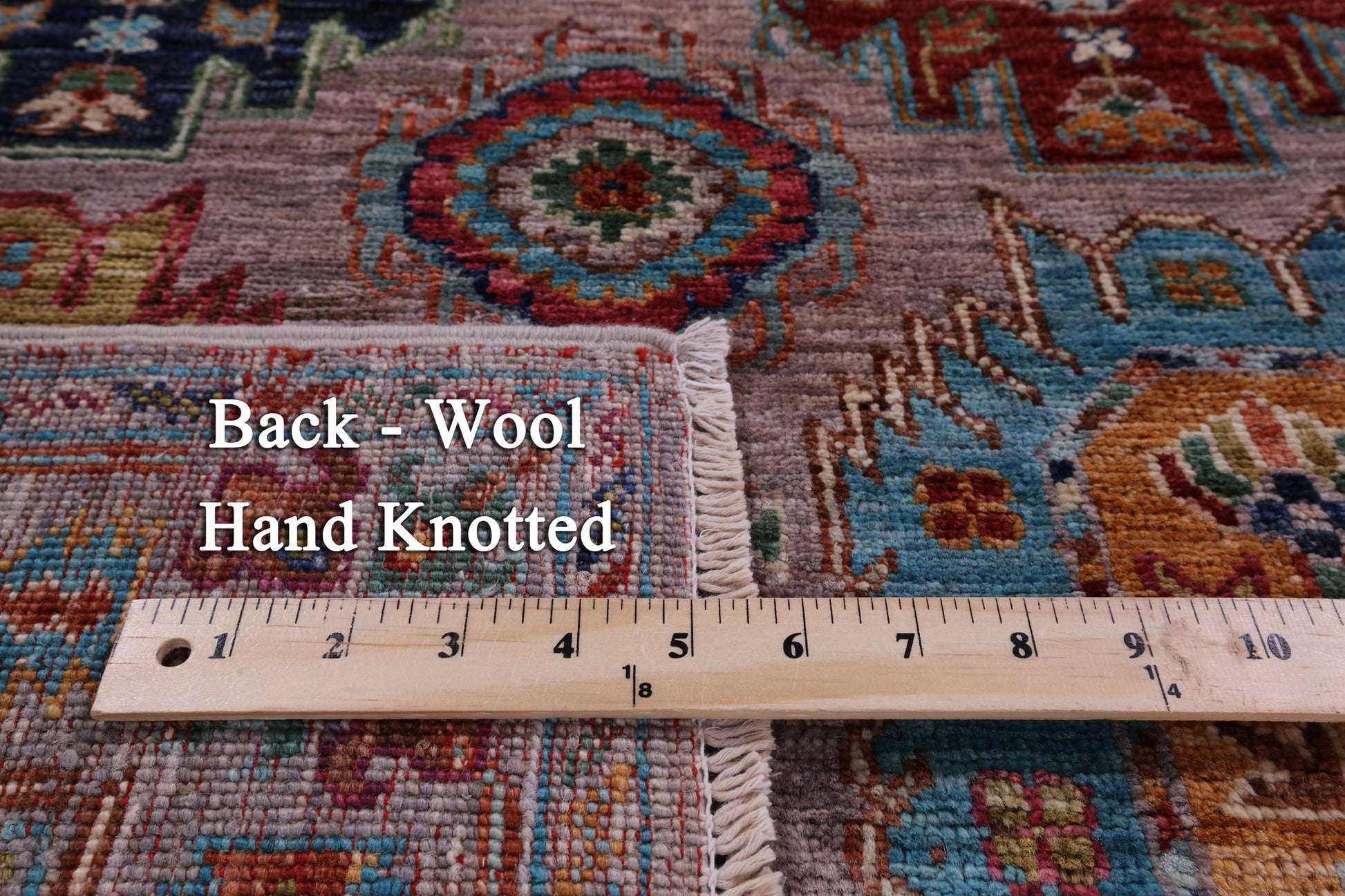 Turkmen Ersari Hand Knotted Wool Rug - 3' 3" X 5' 3" - Golden Nile