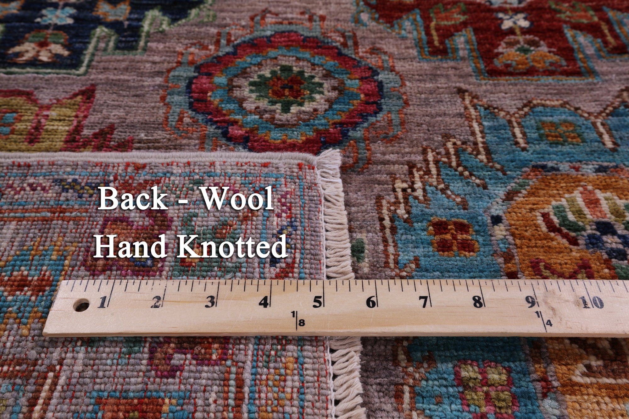 Turkmen Ersari Hand Knotted Wool Rug - 3' 3" X 5' 3" - Golden Nile