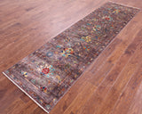 Peshawar Hand Knotted Wool Runner Rug - 2' 9" X 9' 11" - Golden Nile