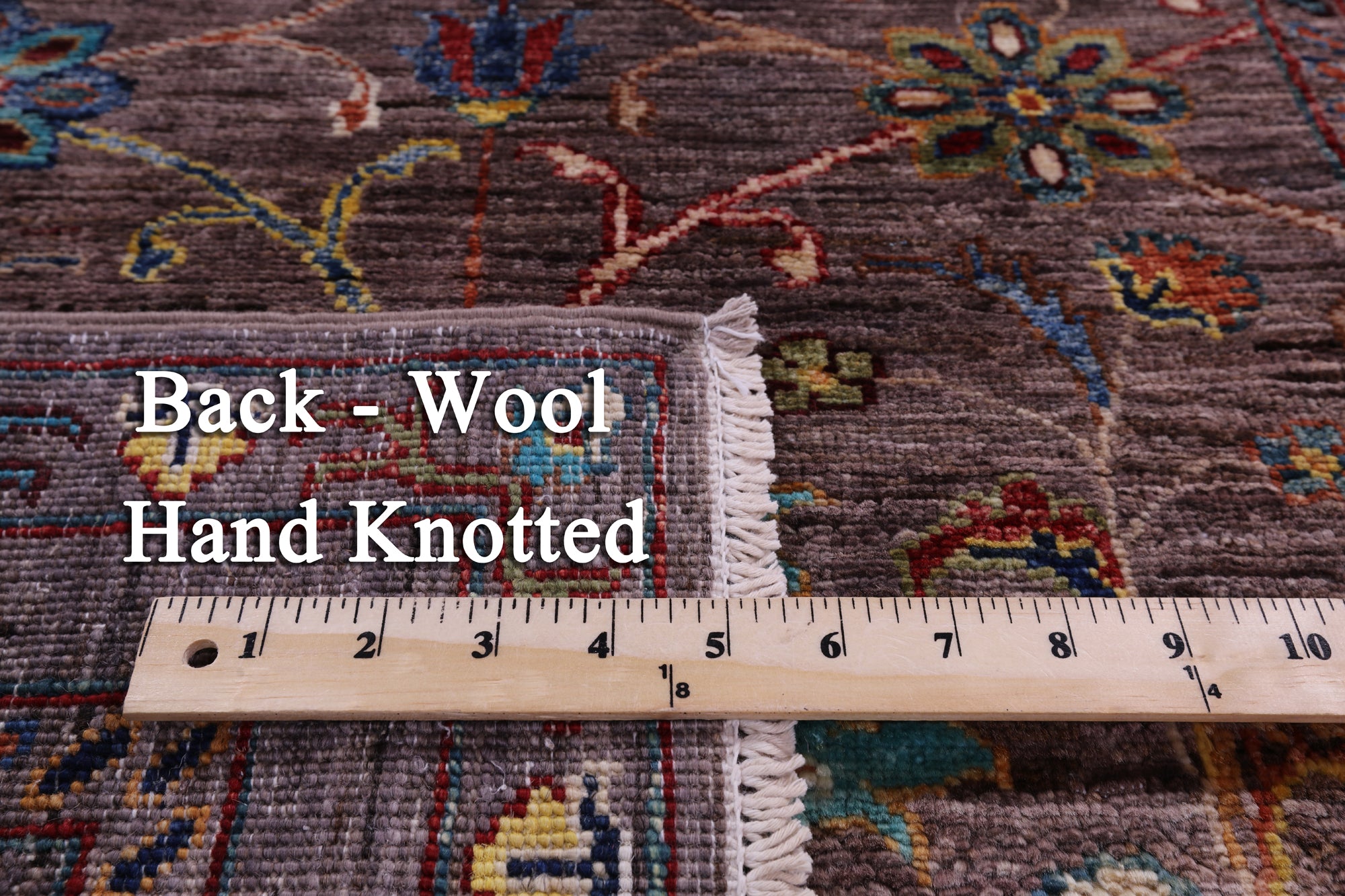 Peshawar Hand Knotted Wool Runner Rug - 2' 9" X 9' 11" - Golden Nile