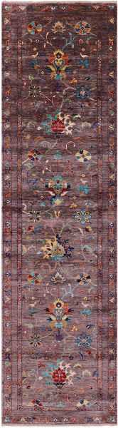 Peshawar Handmade Wool Runner Rug - 2' 8" X 9' 11" - Golden Nile