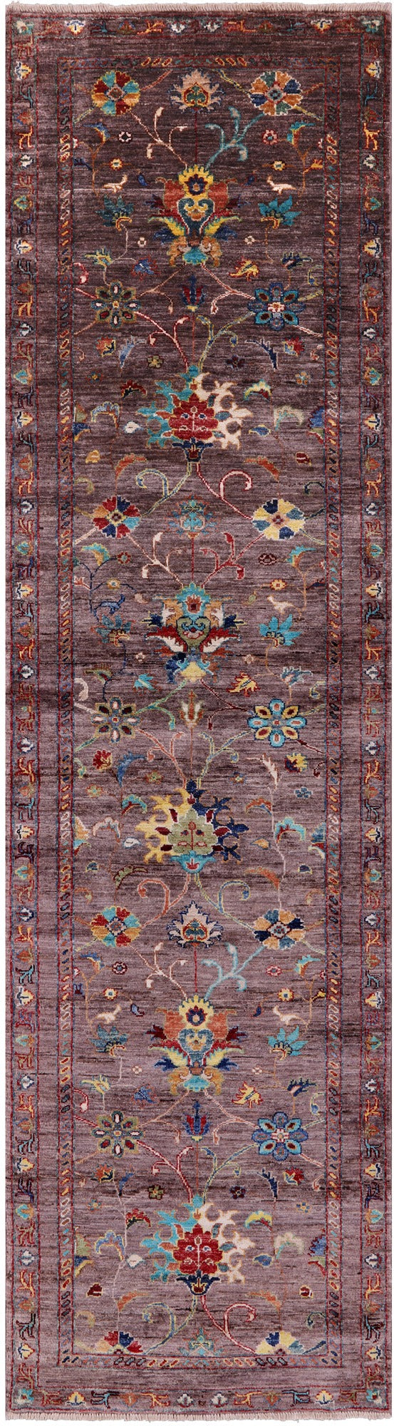 Peshawar Handmade Wool Runner Rug - 2' 8" X 9' 11" - Golden Nile