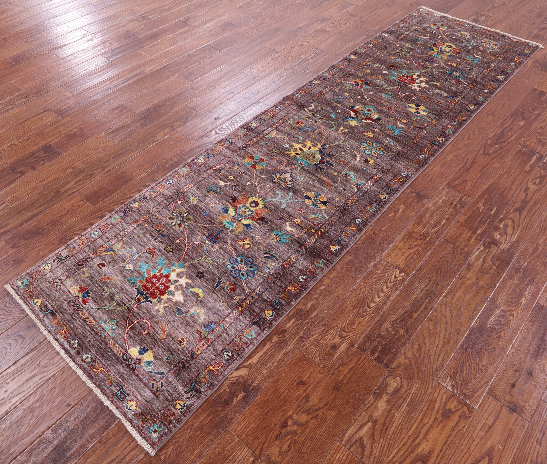 Peshawar Handmade Wool Runner Rug - 2' 8" X 9' 11" - Golden Nile