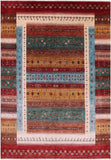 Persian Tribal Gabbeh Hand Knotted Wool Rug - 6' 10" X 9' 11" - Golden Nile
