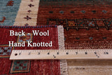 Persian Tribal Gabbeh Hand Knotted Wool Rug - 6' 10" X 9' 11" - Golden Nile