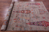 Persian Tribal Gabbeh Hand Knotted Wool Rug - 5' 10" X 8' 0" - Golden Nile