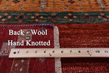 Persian Gabbeh Tribal Handmade Wool Rug - 7' 0" X 10' 3" - Golden Nile