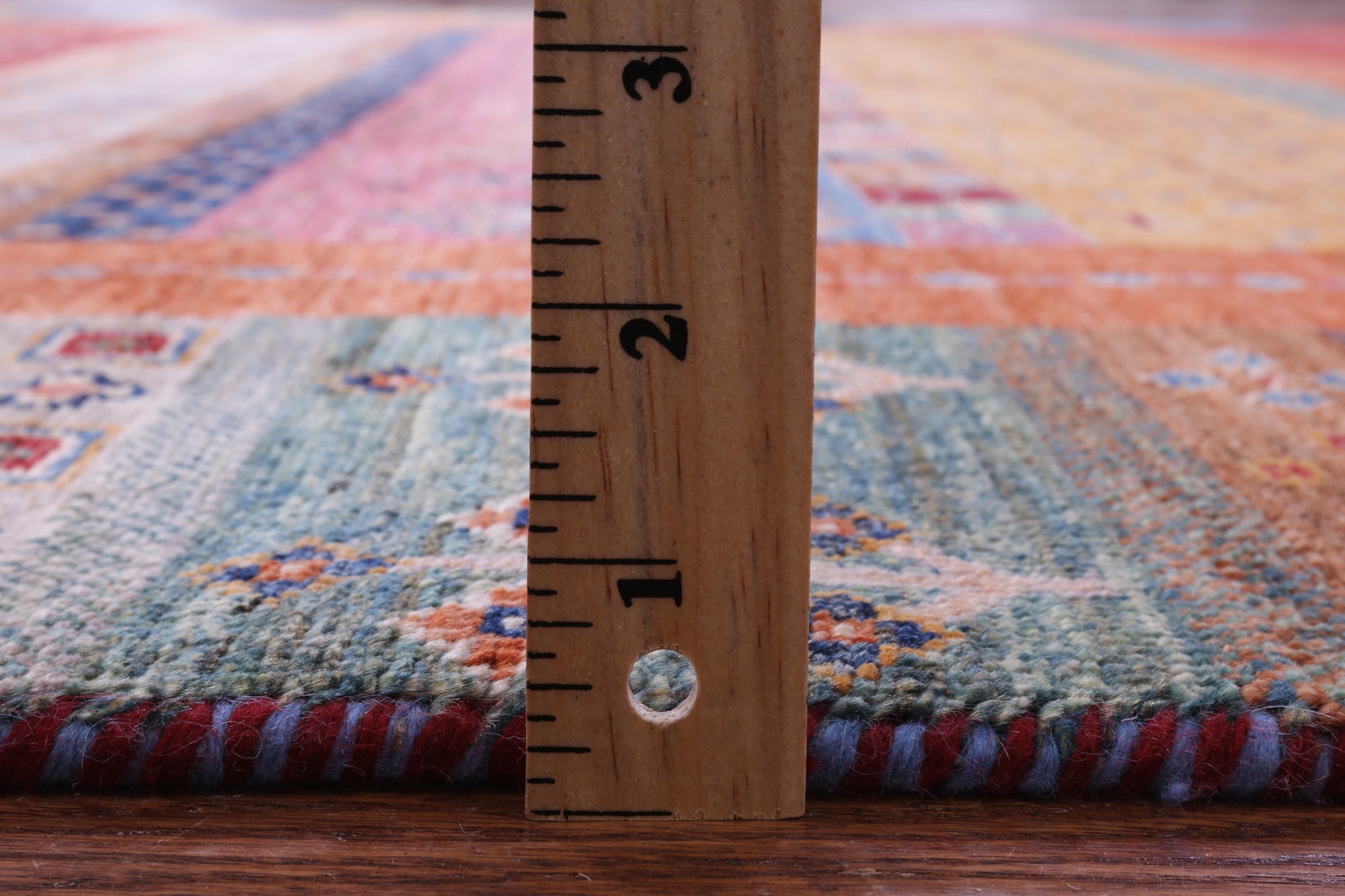 Persian Gabbeh Tribal Handmade Wool Rug - 7' 0" X 10' 3" - Golden Nile