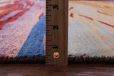Tribal Persian Gabbeh Hand Knotted Wool Rug - 7' 10" X 9' 8" - Golden Nile