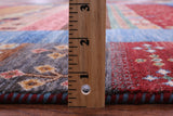 Persian Gabbeh Tribal Hand Knotted Wool Rug - 5' 9" X 7' 11" - Golden Nile