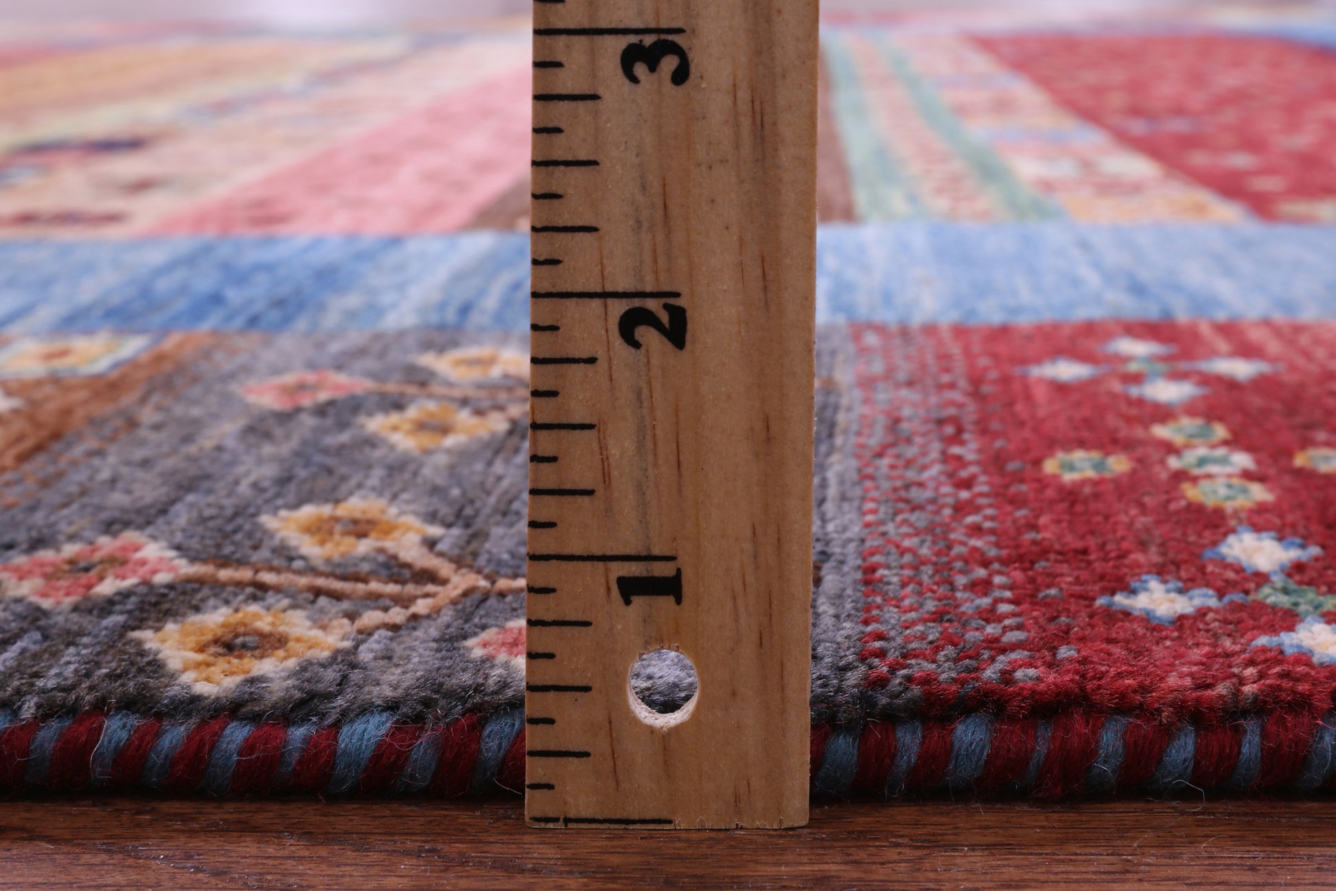 Persian Gabbeh Tribal Hand Knotted Wool Rug - 5' 9" X 7' 11" - Golden Nile