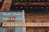 Persian Gabbeh Tribal Handmade Wool Rug - 5' 8" X 8' 4" - Golden Nile