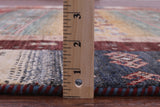 Persian Gabbeh Tribal Handmade Wool Rug - 5' 8" X 8' 4" - Golden Nile