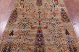 Tribal Persian Gabbeh Hand Knotted Wool Rug - 4' 2" X 6' 2" - Golden Nile