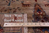 Tribal Persian Gabbeh Hand Knotted Wool Rug - 4' 2" X 6' 2" - Golden Nile