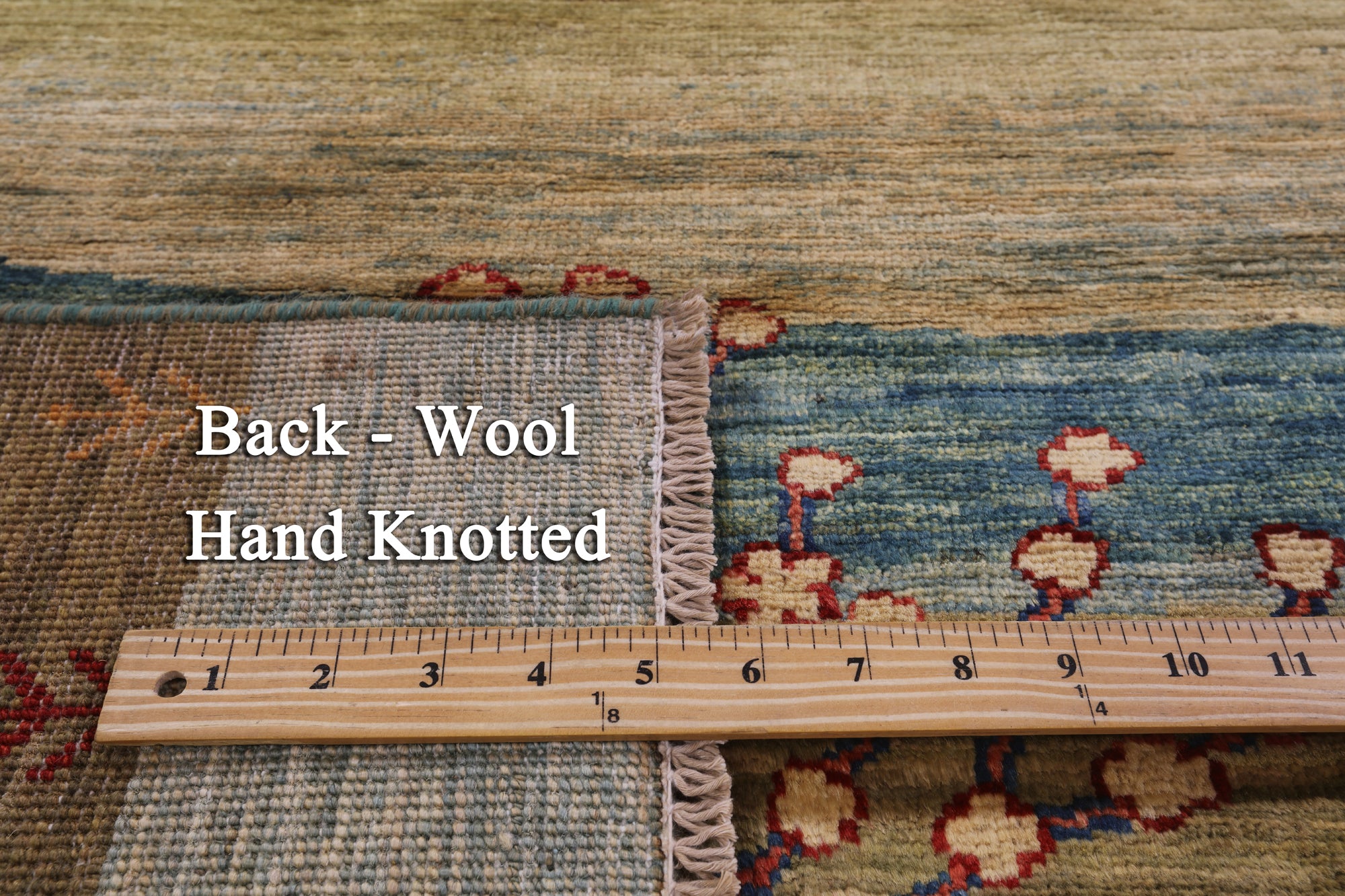 Persian Gabbeh Tribal Hand Knotted Wool Rug - 6' 4" X 9' 7" - Golden Nile
