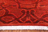 William Morris Handmade Wool Rug - 7' 10" X 9' 6" - Golden Nile