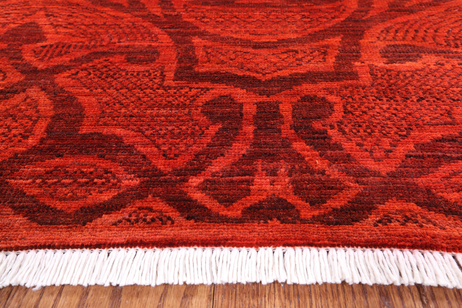 William Morris Handmade Wool Rug - 7' 10" X 9' 6" - Golden Nile