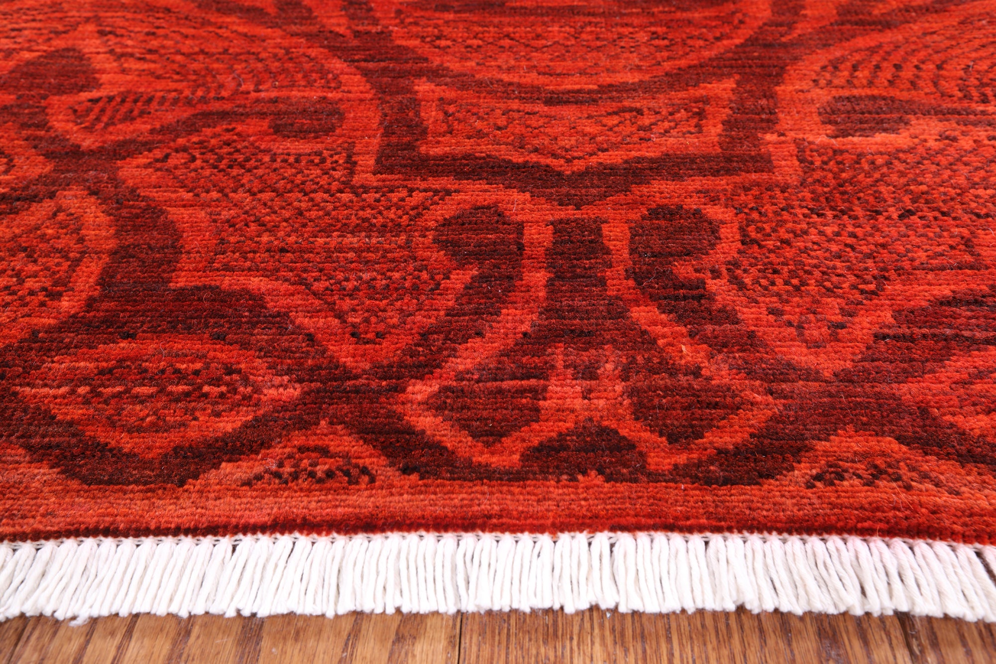 William Morris Handmade Wool Rug - 7' 10" X 9' 6" - Golden Nile