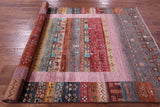 Persian Gabbeh Tribal Hand Knotted Wool Rug - 5' 7" X 8' 2" - Golden Nile