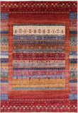 Persian Gabbeh Tribal Hand Knotted Wool Rug - 6' 10" X 9' 10" - Golden Nile