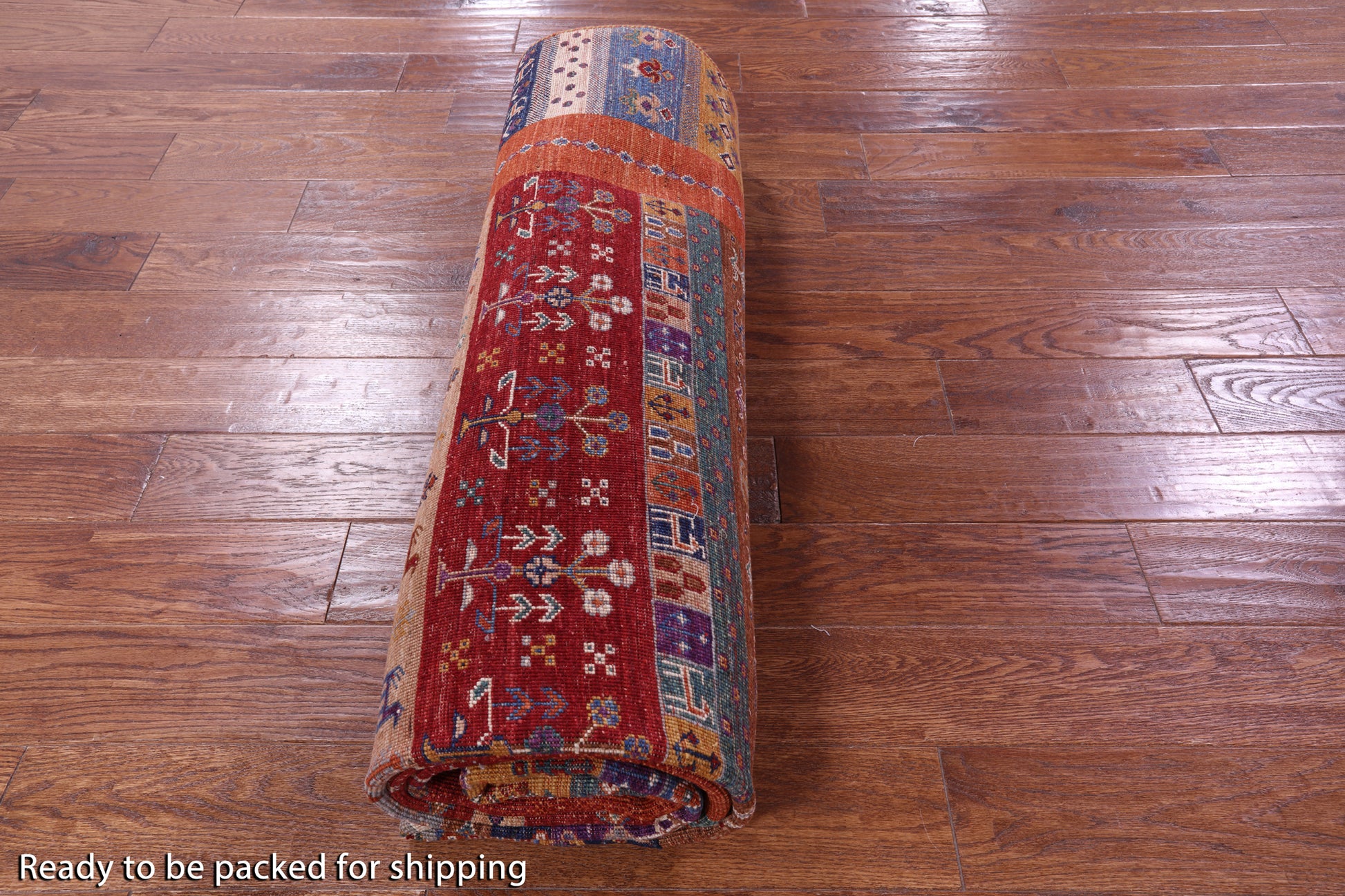 Persian Gabbeh Tribal Hand Knotted Wool Rug - 6' 10" X 9' 10" - Golden Nile