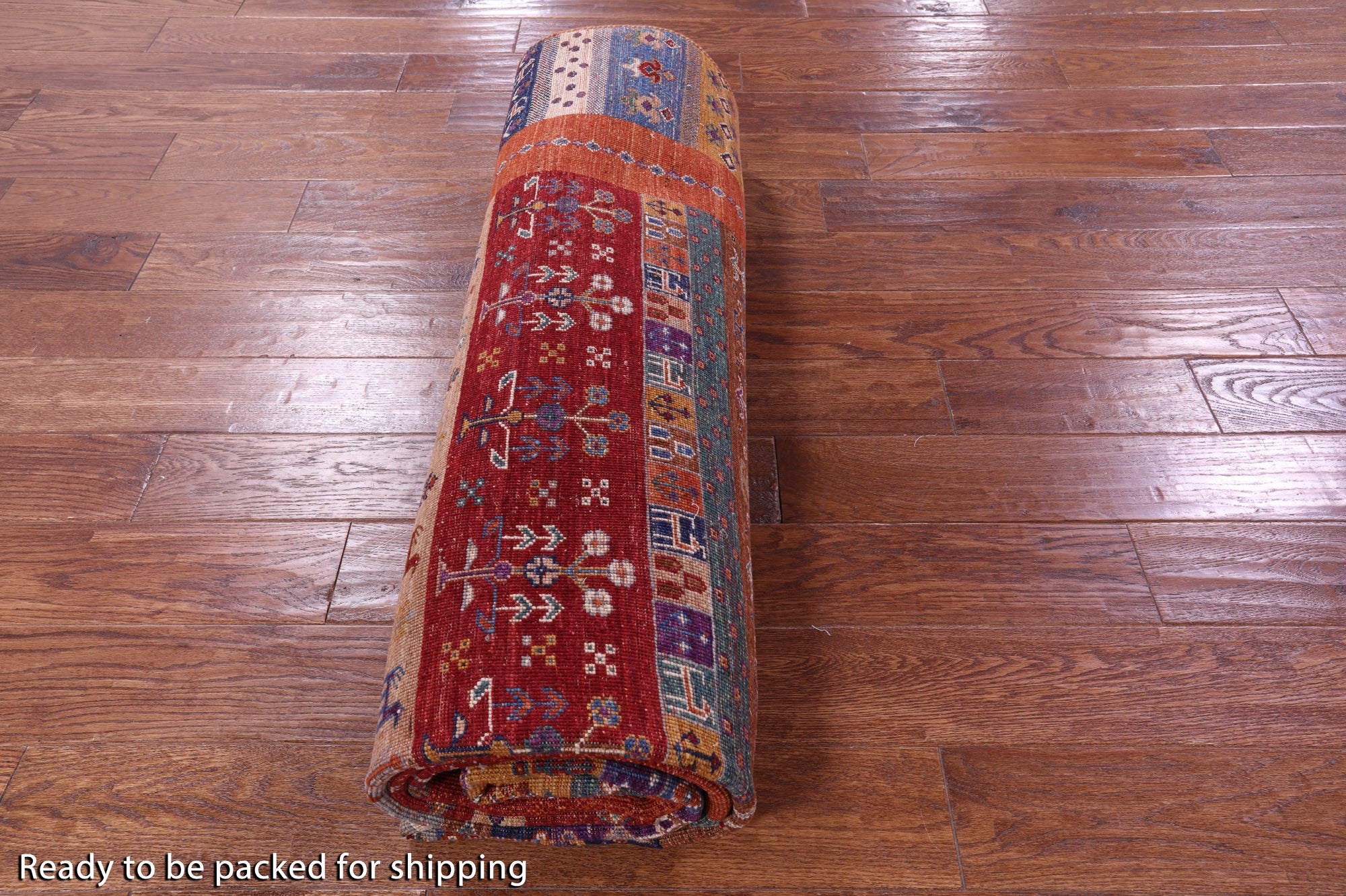 Persian Gabbeh Tribal Hand Knotted Wool Rug - 6' 10" X 9' 10" - Golden Nile
