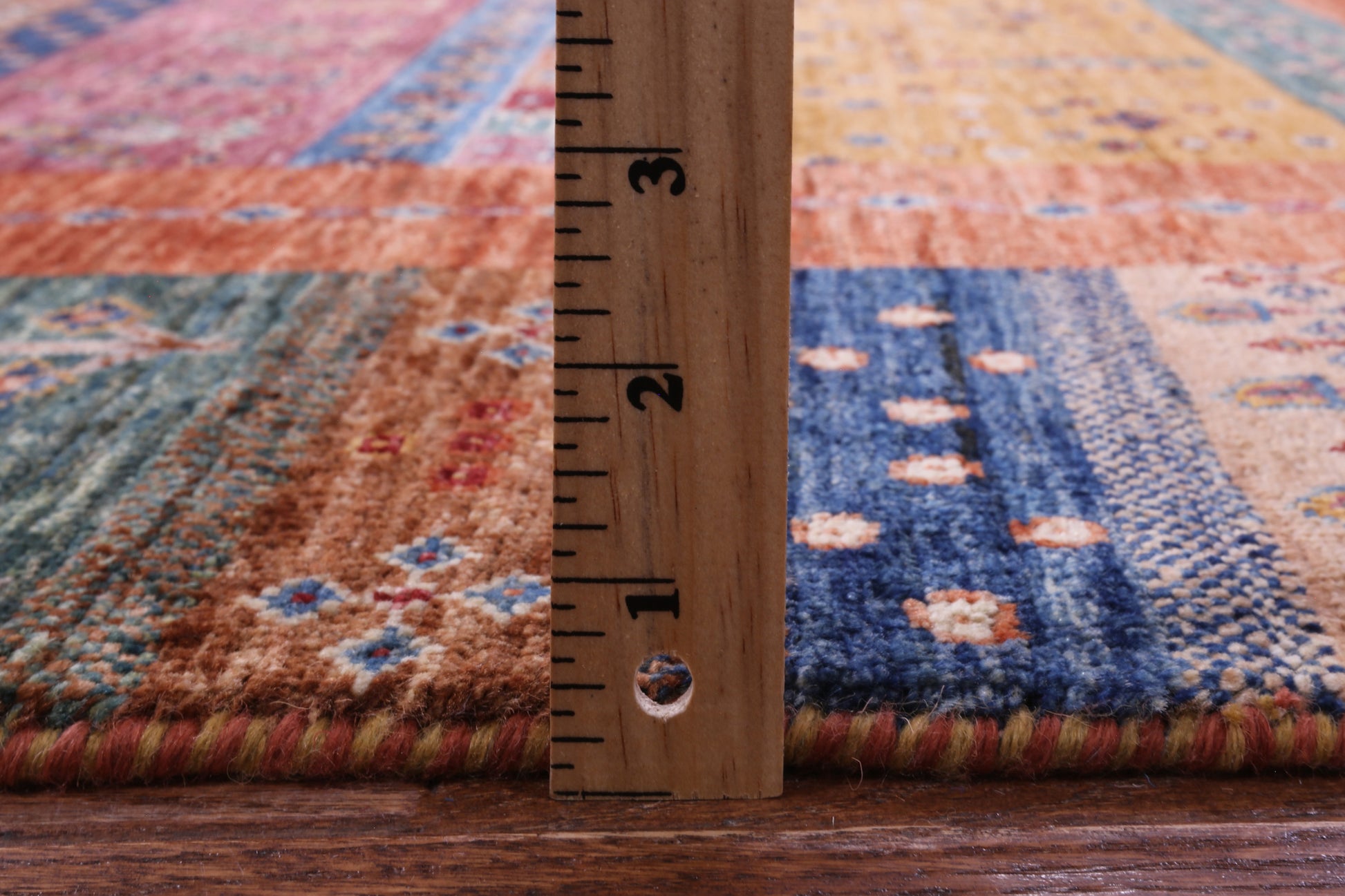 Persian Gabbeh Tribal Hand Knotted Wool Rug - 6' 10" X 9' 10" - Golden Nile