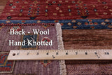 Persian Gabbeh Tribal Hand Knotted Wool Rug - 5' 7" X 7' 10" - Golden Nile