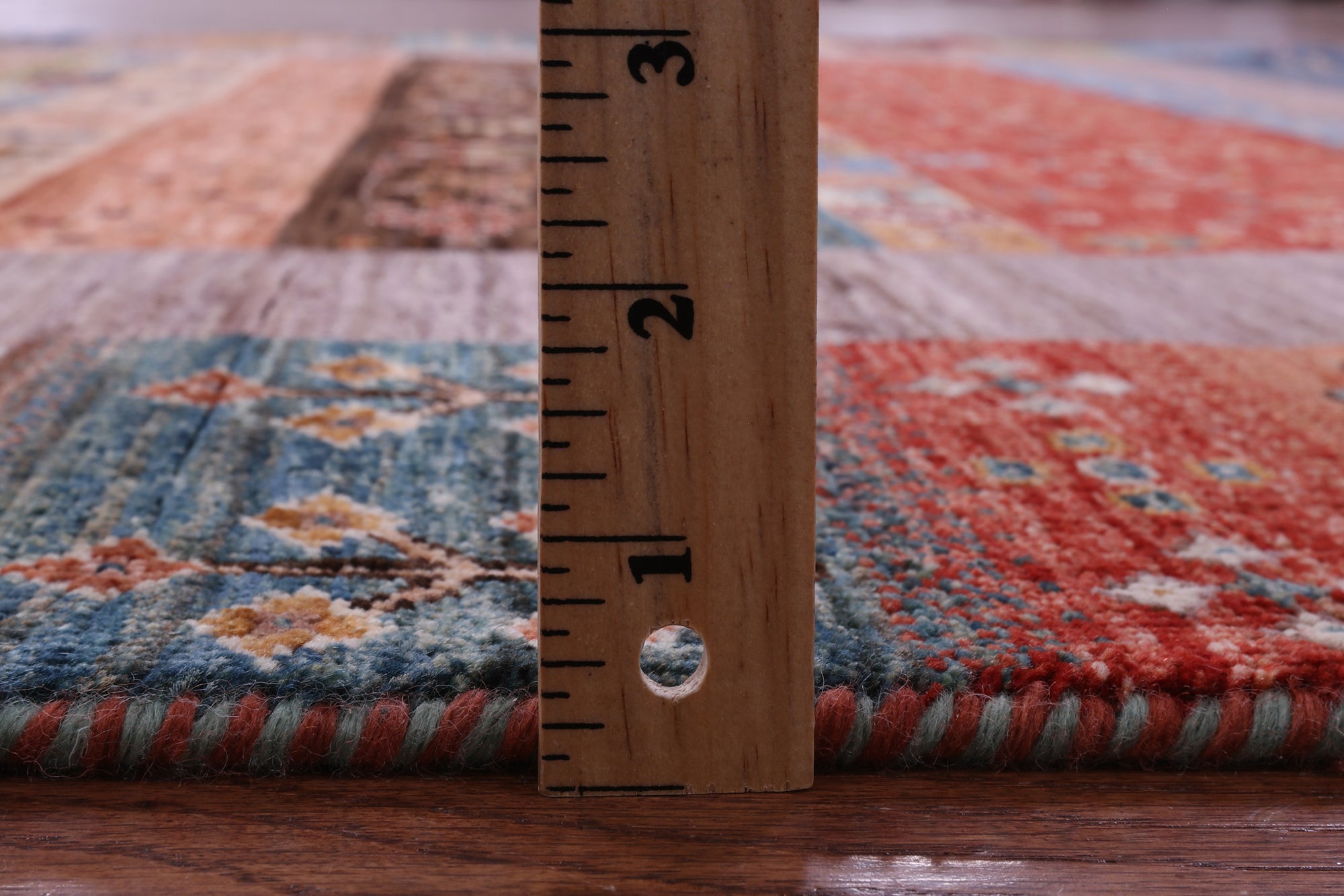 Persian Gabbeh Tribal Hand Knotted Wool Rug - 5' 9" X 7' 11" - Golden Nile