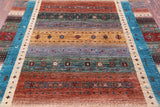 Persian Tribal Gabbeh Hand Knotted Wool Rug - 5' 1" X 6' 10" - Golden Nile