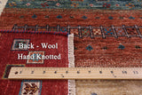 Persian Tribal Gabbeh Hand Knotted Wool Rug - 5' 1" X 6' 10" - Golden Nile