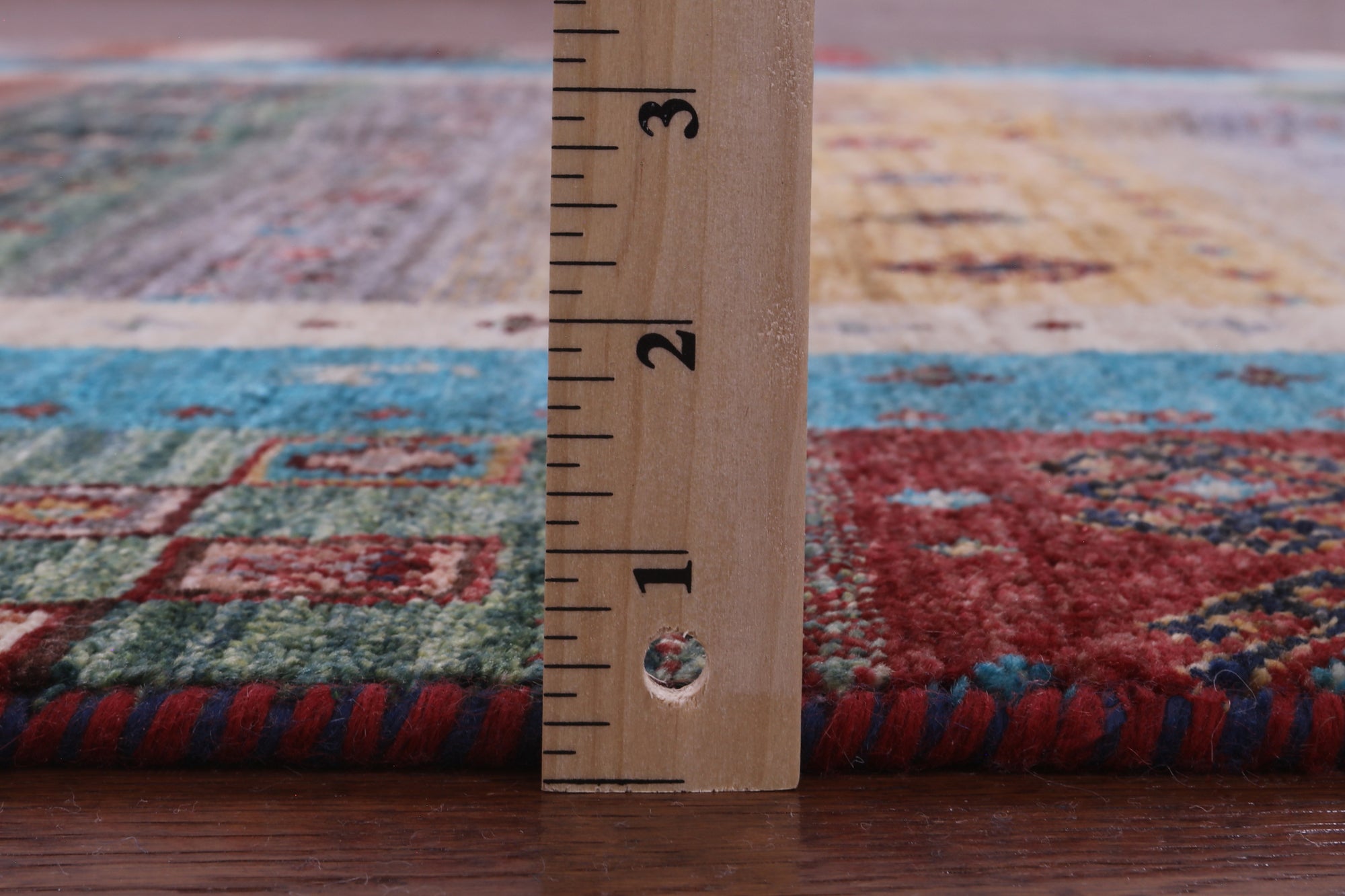 Persian Tribal Gabbeh Hand Knotted Wool Rug - 5' 1" X 6' 10" - Golden Nile