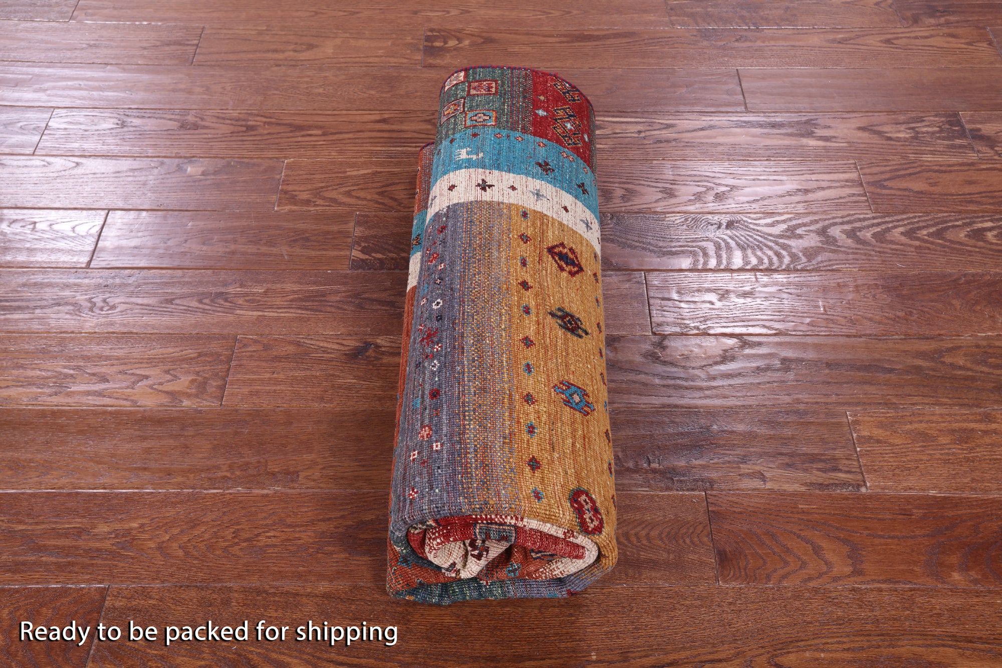 Persian Tribal Gabbeh Hand Knotted Wool Rug - 5' 1" X 6' 10" - Golden Nile