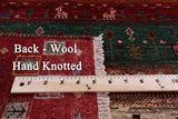 Tribal Persian Gabbeh Hand Knotted Wool Rug - 3' 3" X 5' 2" - Golden Nile