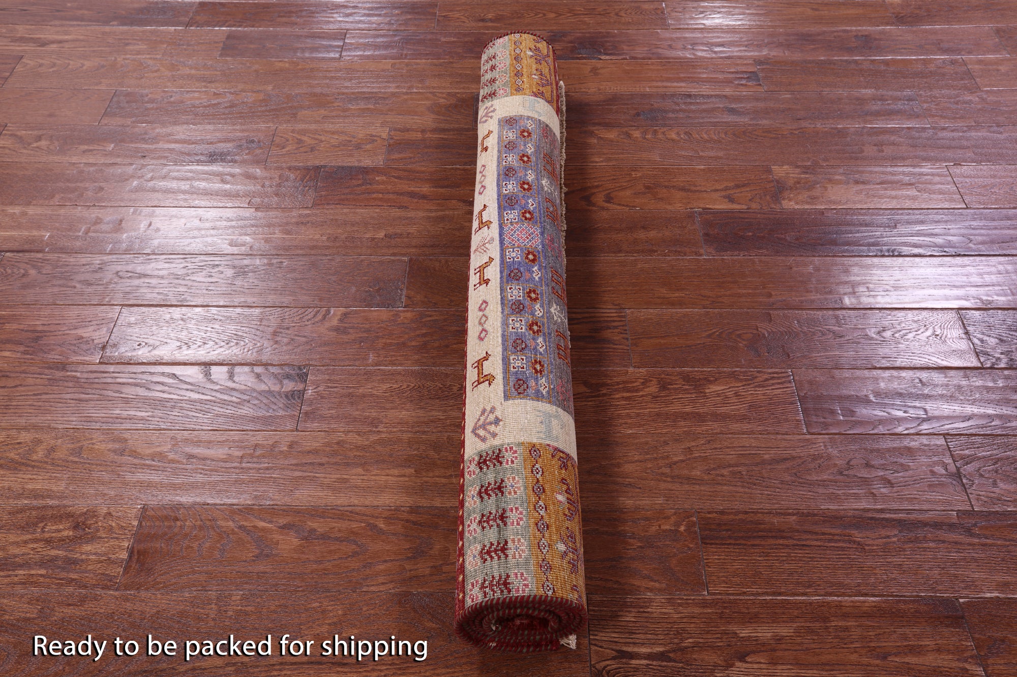 Tribal Persian Gabbeh Hand Knotted Wool Rug - 4' 1" X 6' 0" - Golden Nile