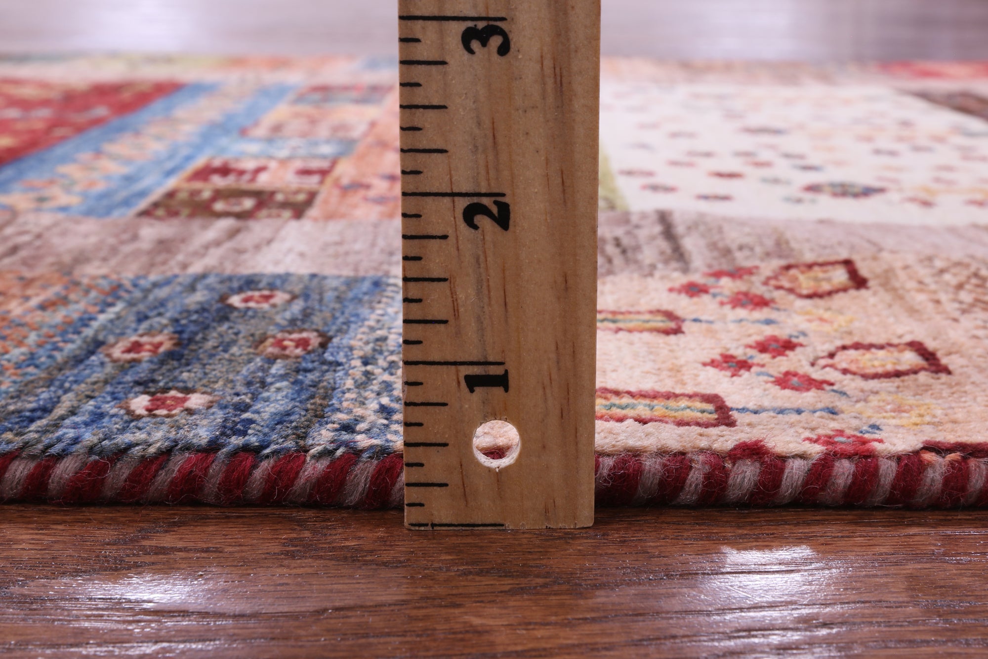 Tribal Persian Gabbeh Handmade Wool Runner Rug - 2' 9" X 9' 7" - Golden Nile