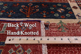 Tribal Persian Gabbeh Hand Knotted Wool Runner Rug - 2' 9" X 7' 11" - Golden Nile