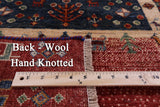 Tribal Persian Gabbeh Hand Knotted Wool Runner Rug - 2' 8" X 8' 0" - Golden Nile