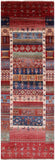 Tribal Persian Gabbeh Hand Knotted Wool Runner Rug - 2' 8" X 8' 0" - Golden Nile