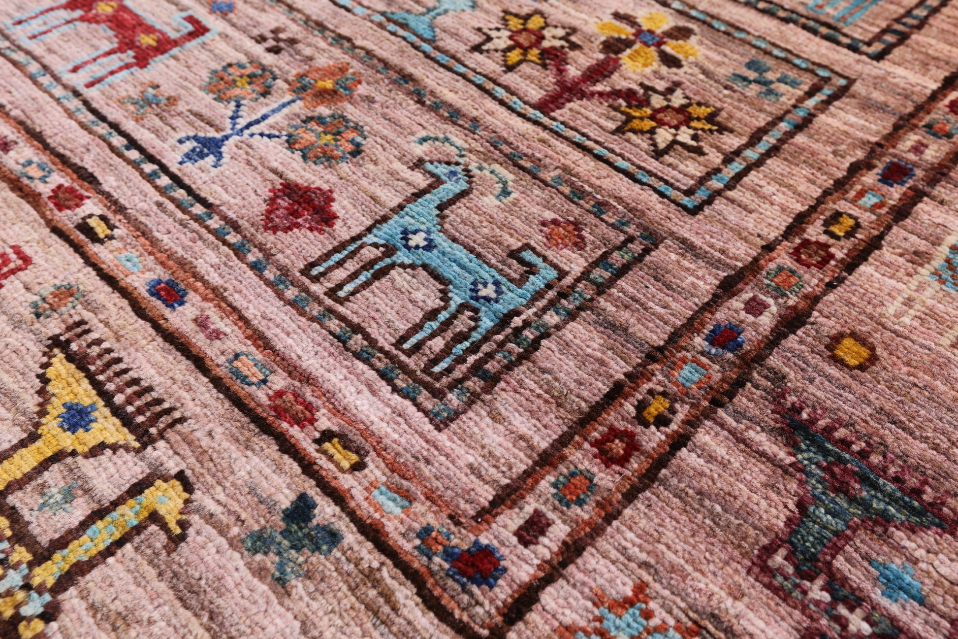 Tribal Persian Gabbeh Hand Knotted Wool Rug - 2' 8" X 4' 1" - Golden Nile