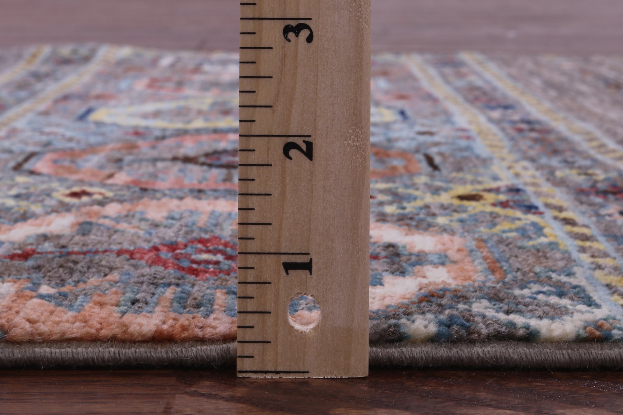 Grey Khorjin Persian Gabbeh Hand Knotted Wool Runner Rug - 2' 8" X 9' 0" - Golden Nile