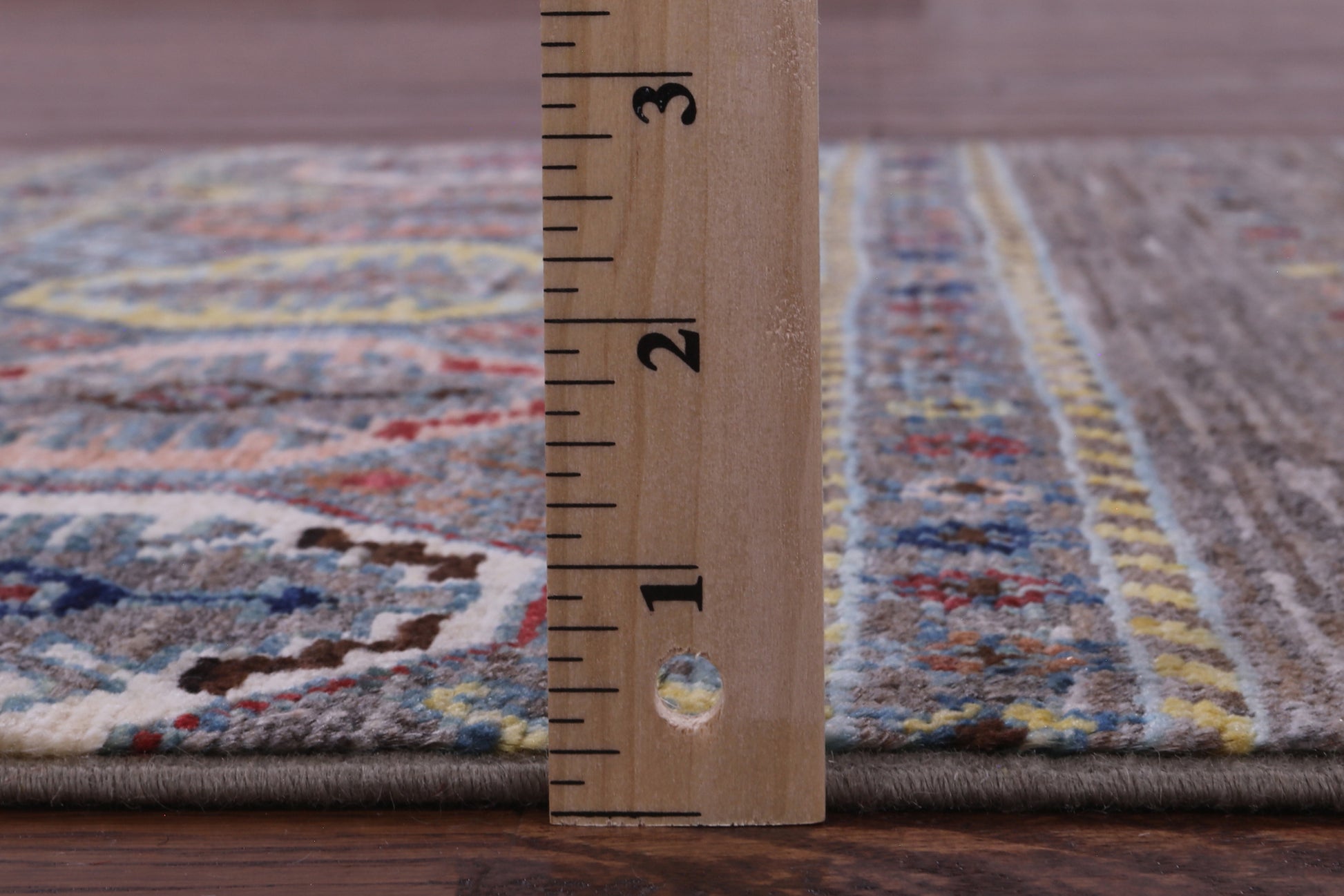 Grey Khorjin Persian Gabbeh Hand Knotted Wool Runner Rug - 2' 8" X 9' 0" - Golden Nile