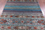Khorjin Persian Gabbeh Hand Knotted Wool Rug - 5' 6" X 7' 11" - Golden Nile