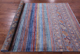 Khorjin Persian Gabbeh Hand Knotted Wool Rug - 5' 9" X 7' 7" - Golden Nile